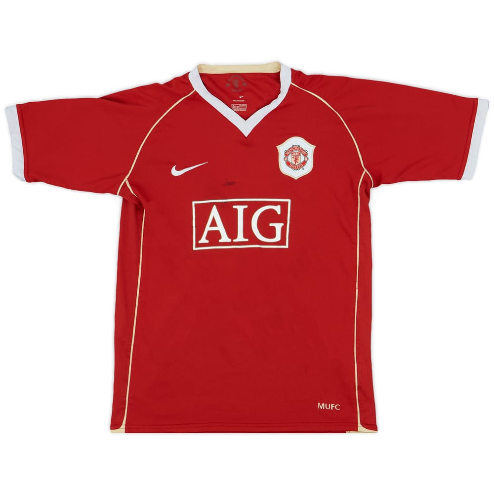 2006-07 Manchester United Home Shirt - 4/10 - (XL.Boys)