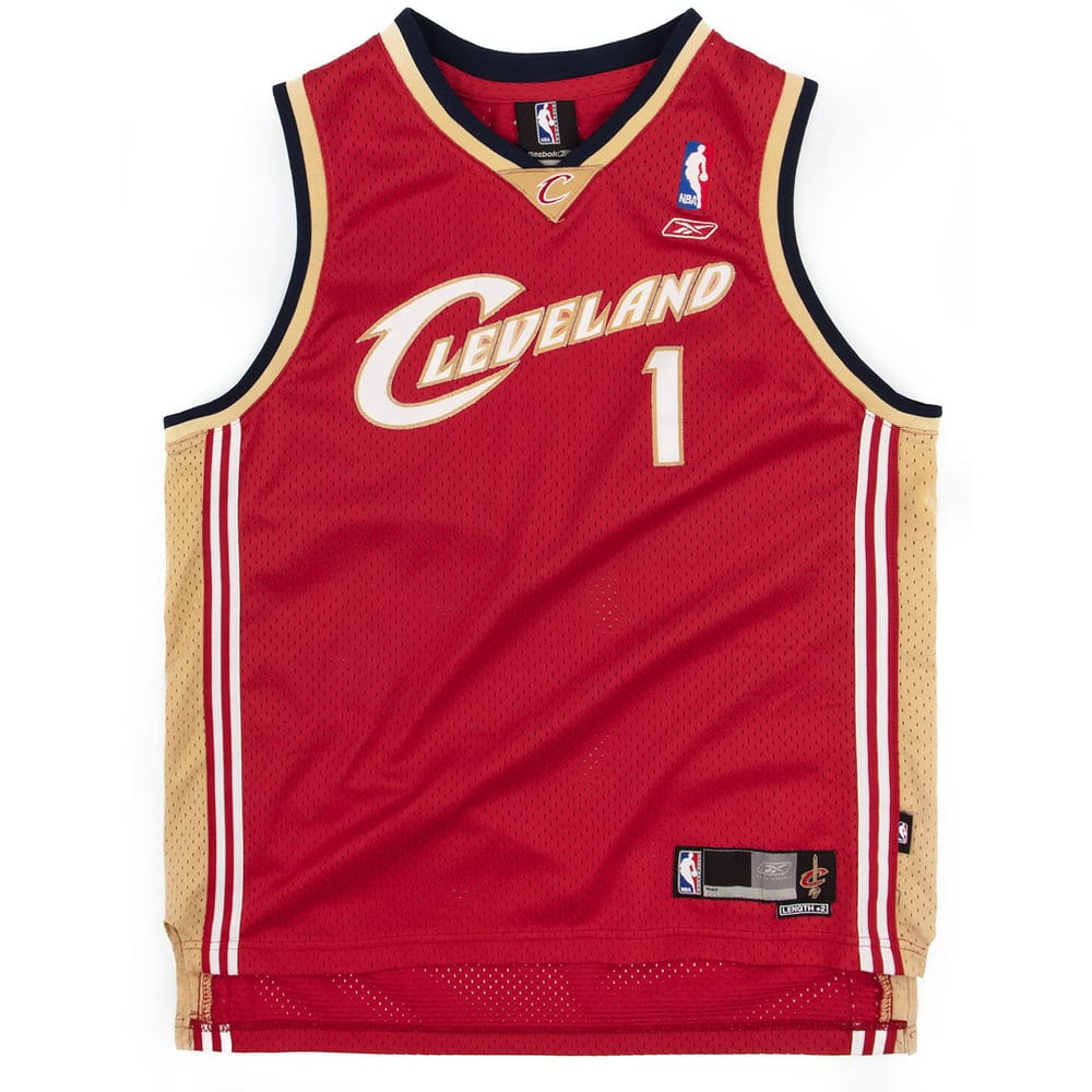 2004 Cleveland Cavaliers Boozer #1 Reebok Swingman Jersey (Away) Y