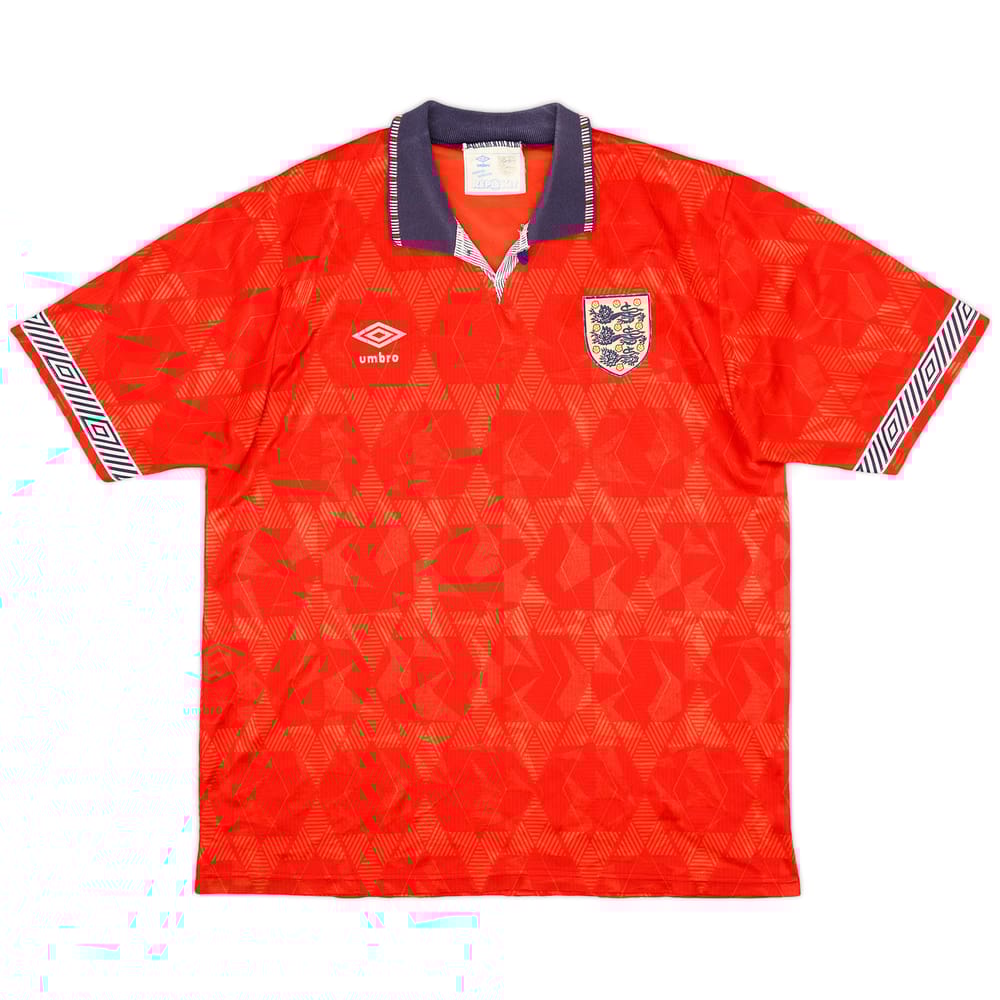 1990-93 England Away Shirt - 6/10 - (L)