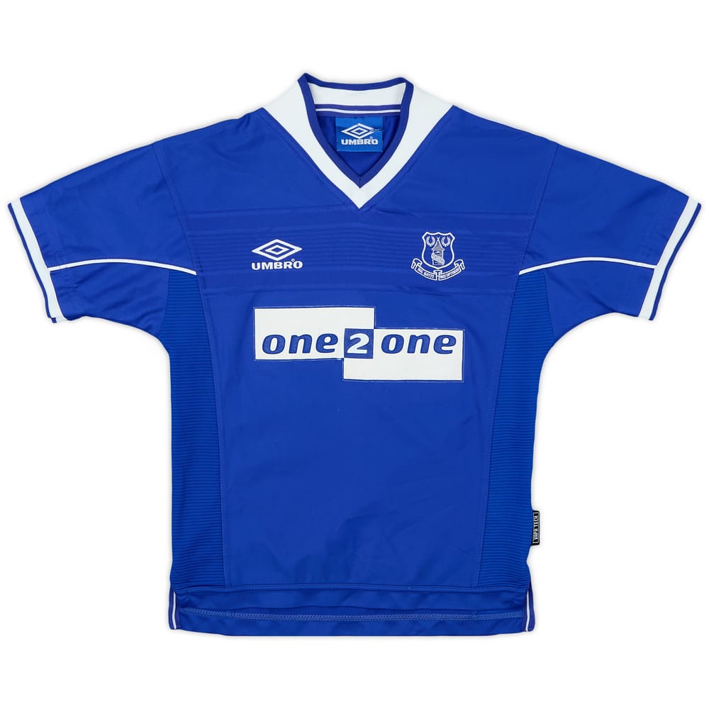 1999-00 Everton Home Shirt - 9/10 - (M.Boys)