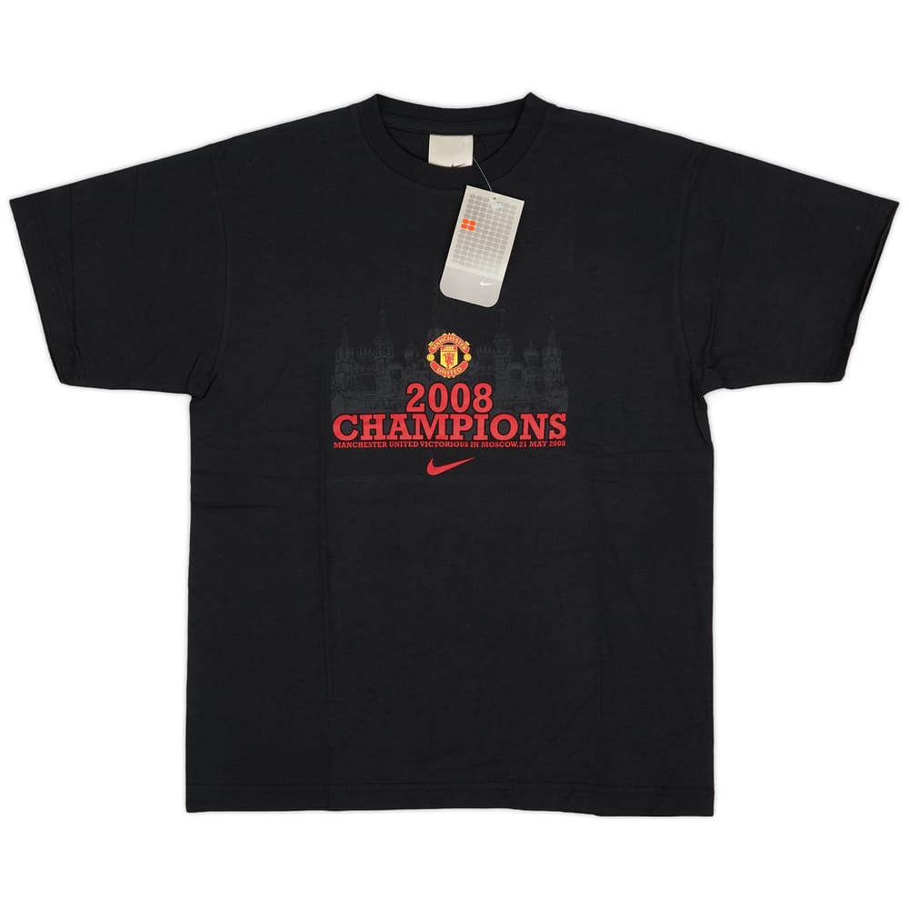 2008-09 Manchester United Nike '2008 Champions' Cotton Tee (XL.Boys)
