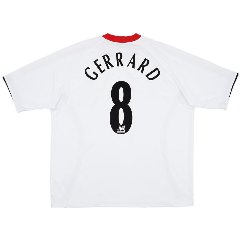 2005-06 Liverpool Away Shirt Gerrard #8 - 7/10 - (3XL)
