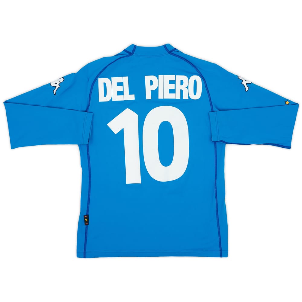 2000-01 Italy Home L/S Shirt Del Piero #10 - 8/10 - (M)