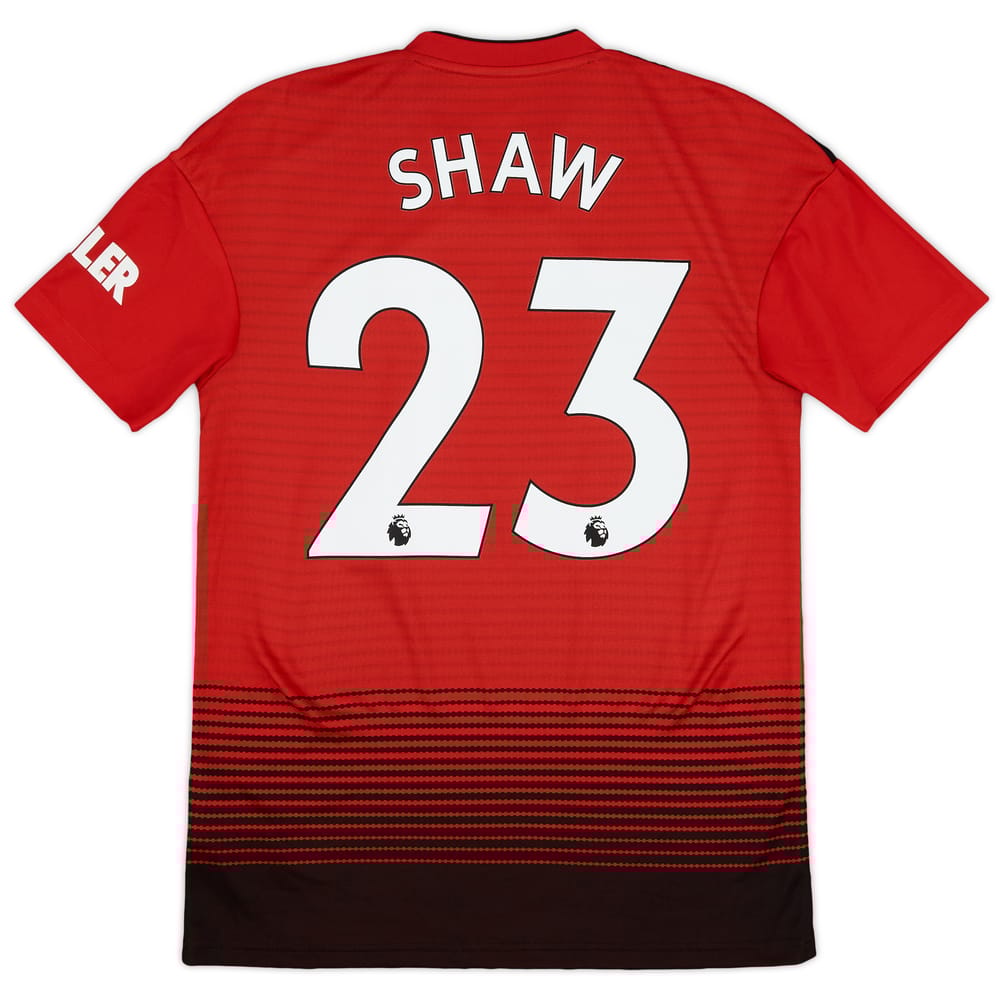 2018-19 Manchester United Home Shirt Shaw #23 - 9/10 - (S)