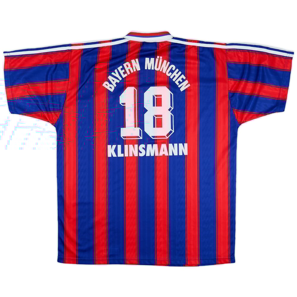 1995-97 Bayern Munich Home Shirt Klinsmann #18 - 8/10 - (XL)