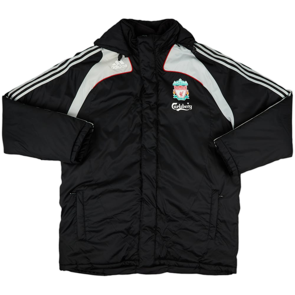2008-09 Liverpool adidas Padded Bench Coat - 8/10 - (XL)