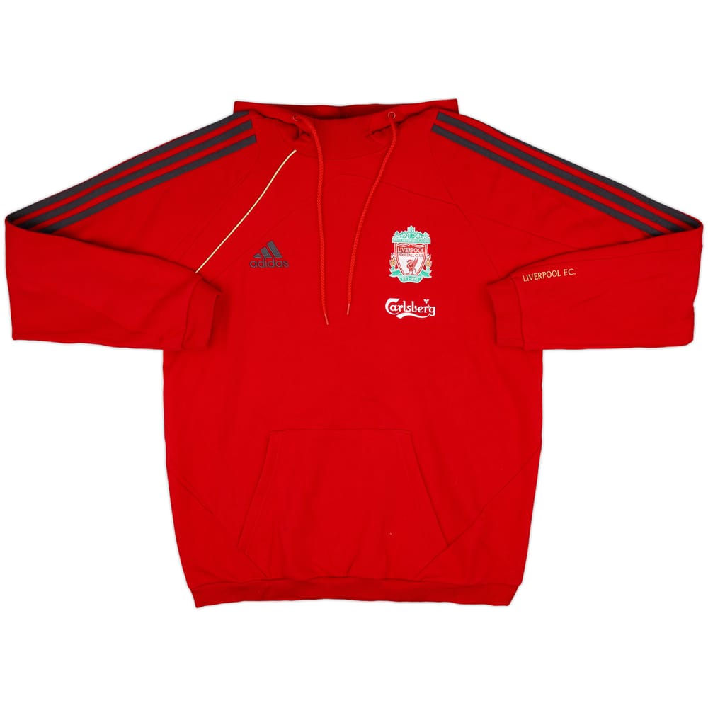 2009-10 Liverpool adidas Hooded Top - 10/10 - (L)