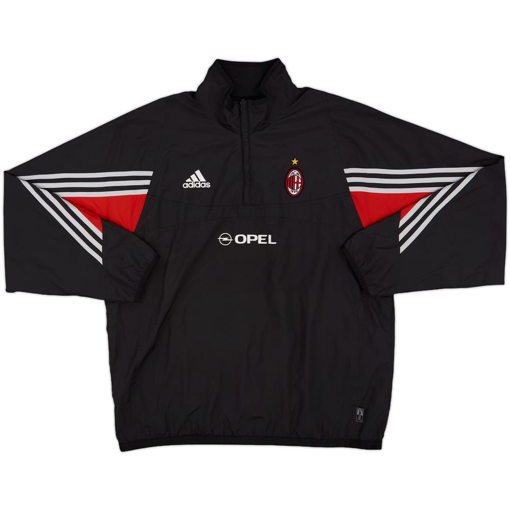 2003-04 AC Milan adidas Reversible 1/4 Zip Drill Top - 6/10 - (M/L)