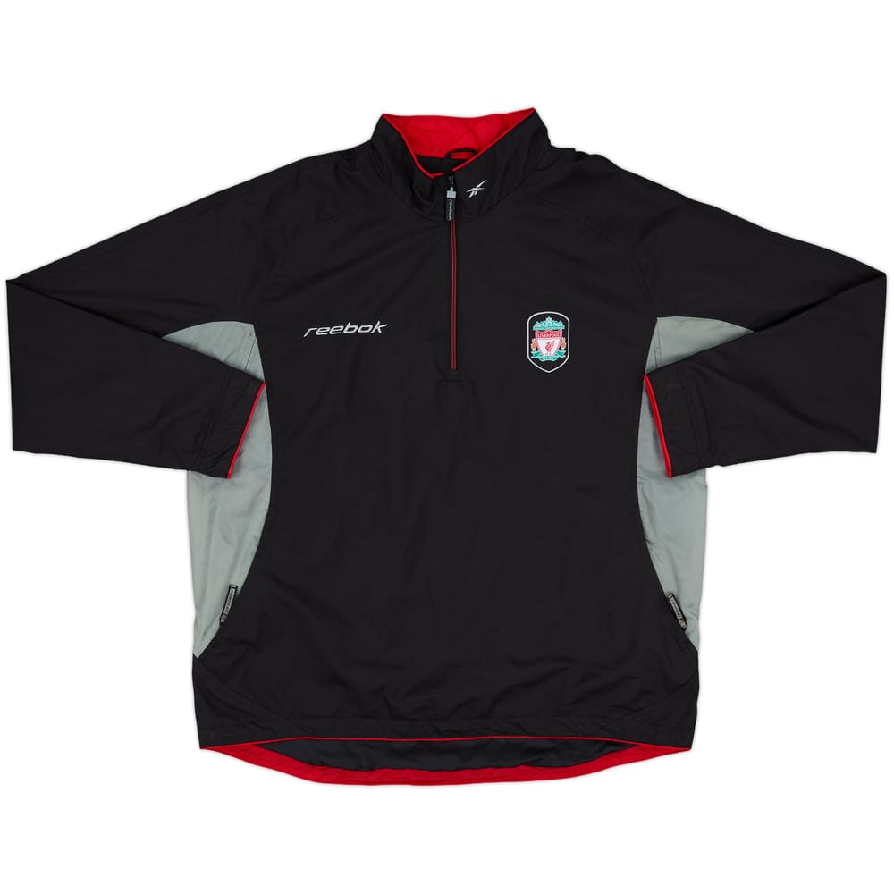 2002-03 Liverpool Reebok 1/4 Zip Rain Jacket - 7/10 - (L)