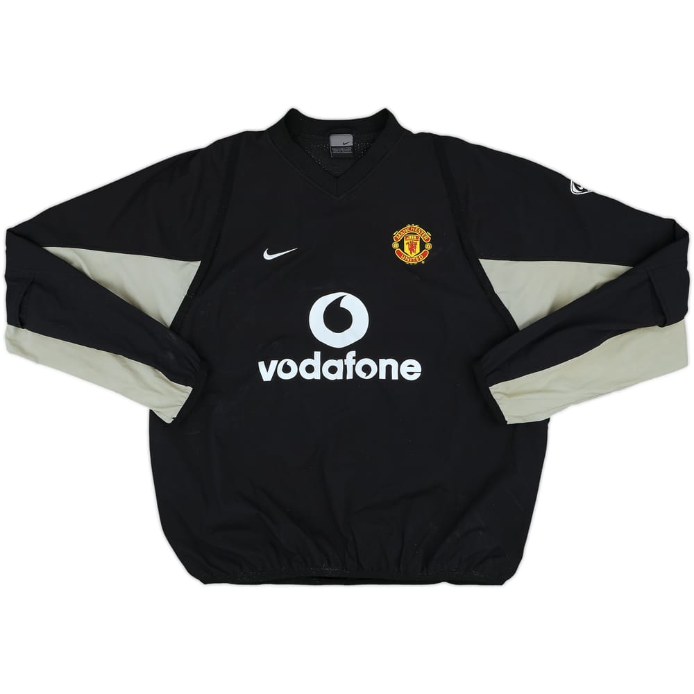 2002-03 Manchester United Nike Drill Top - 8/10 - (L)