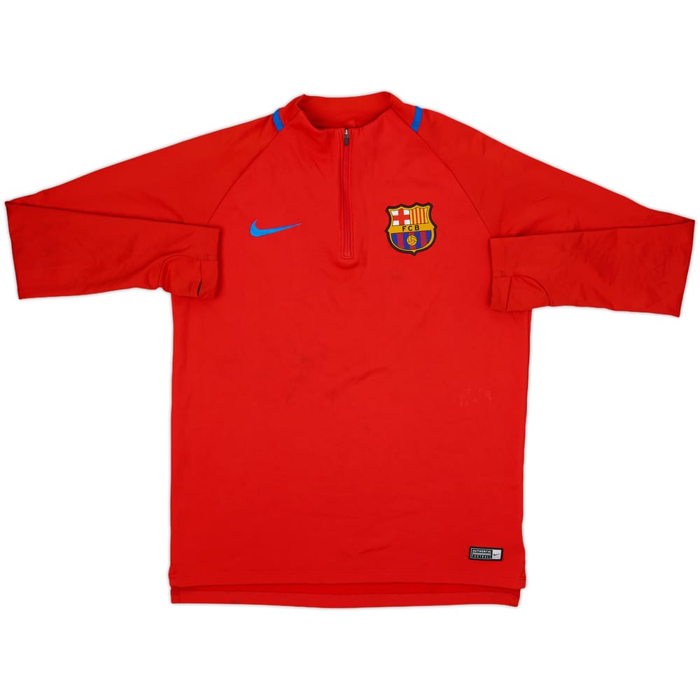 2017-18 Barcelona Nike 1/4 Zip Training Top - 8/10 - (M)