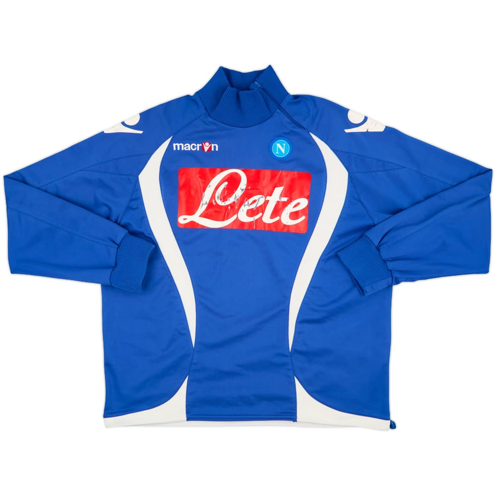2009-10 Napoli Macron 1/4 Zip Drill Top - 4/10 - (XL)