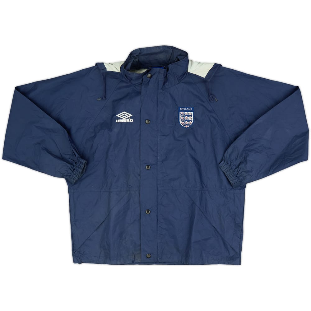 2000-02 England Umbro Hooded Rain Jacket - 7/10 - (XL)