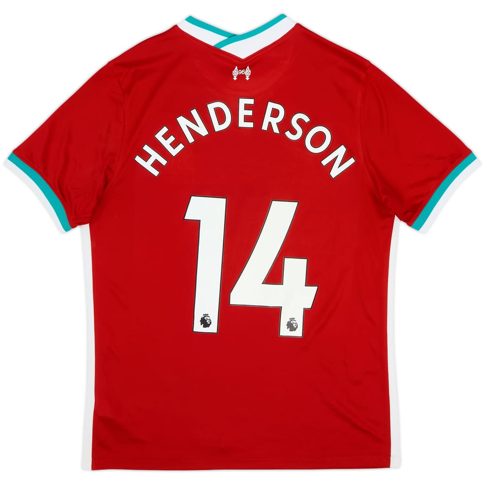 2020-21 Liverpool Home Shirt Henderson #14 - 9/10 - (L)