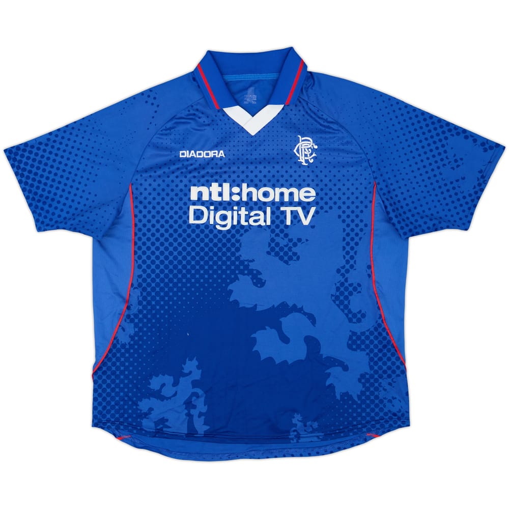 2002-03 Rangers Home Shirt - 5/10 - (XL)