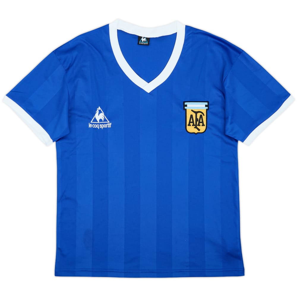 2000s Argentina Le Coq Sportif 1986 Retro Away Shirt #10 - 10/10 - (L)