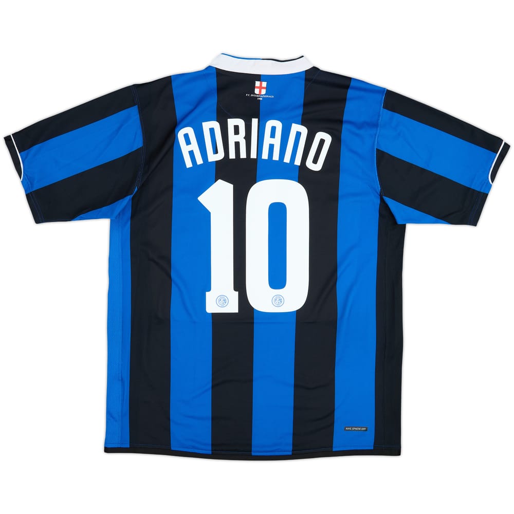 Camiseta de local del Inter Milan 2006-07 Adriano #10 - 8/10 - (L)