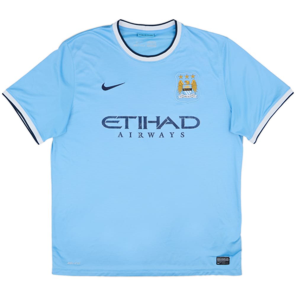 2013-14 Manchester City Home Shirt - 5/10 - (XL)