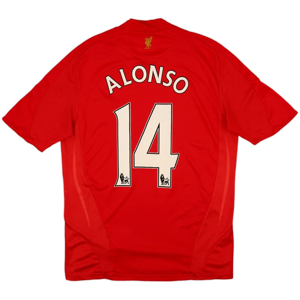 2008-10 Liverpool Home Shirt Alonso #14 - 6/10 - (M)