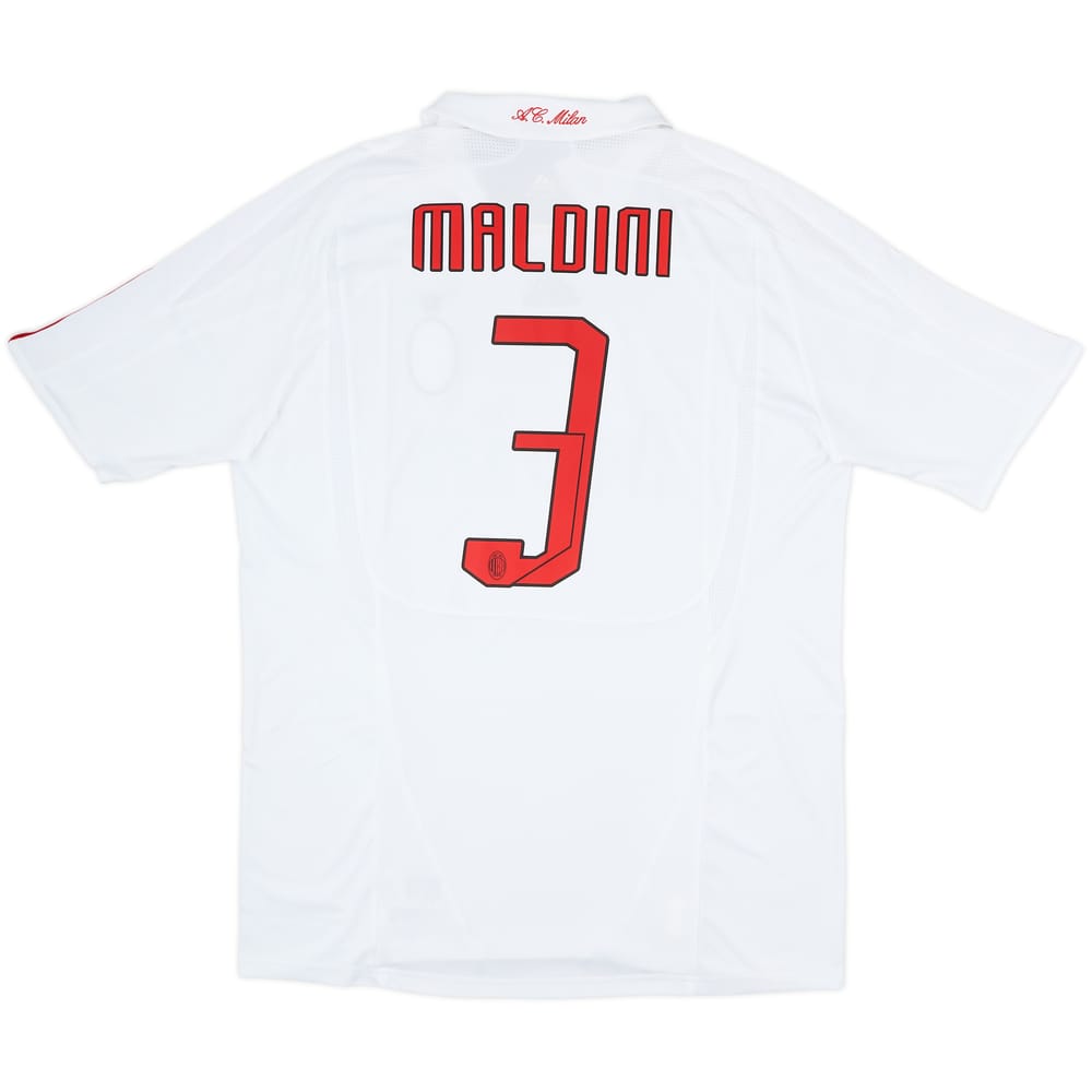 2007-08 AC Milan Away Shirt Maldini #3 - 8/10 - (XL)
