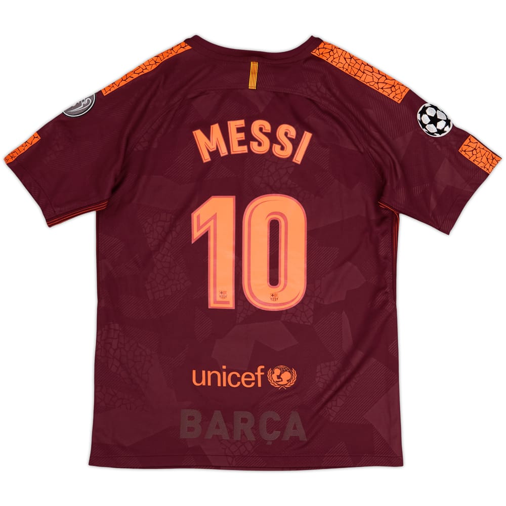 2017-18 Barcelona Third Shirt Messi #10 - 6/10 - (XL.Boys)