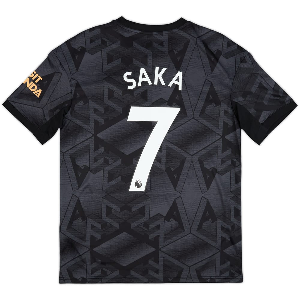 2022-23 Arsenal Away Shirt Saka #7 - 8/10 - (XL.Boys)