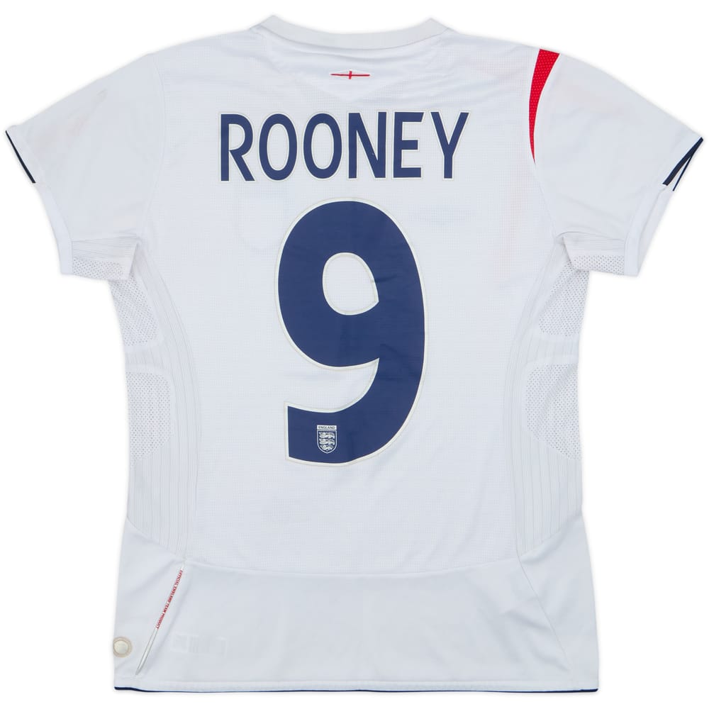 2005-07 England Home Shirt Rooney #9 - 5/10 - (Women's S)