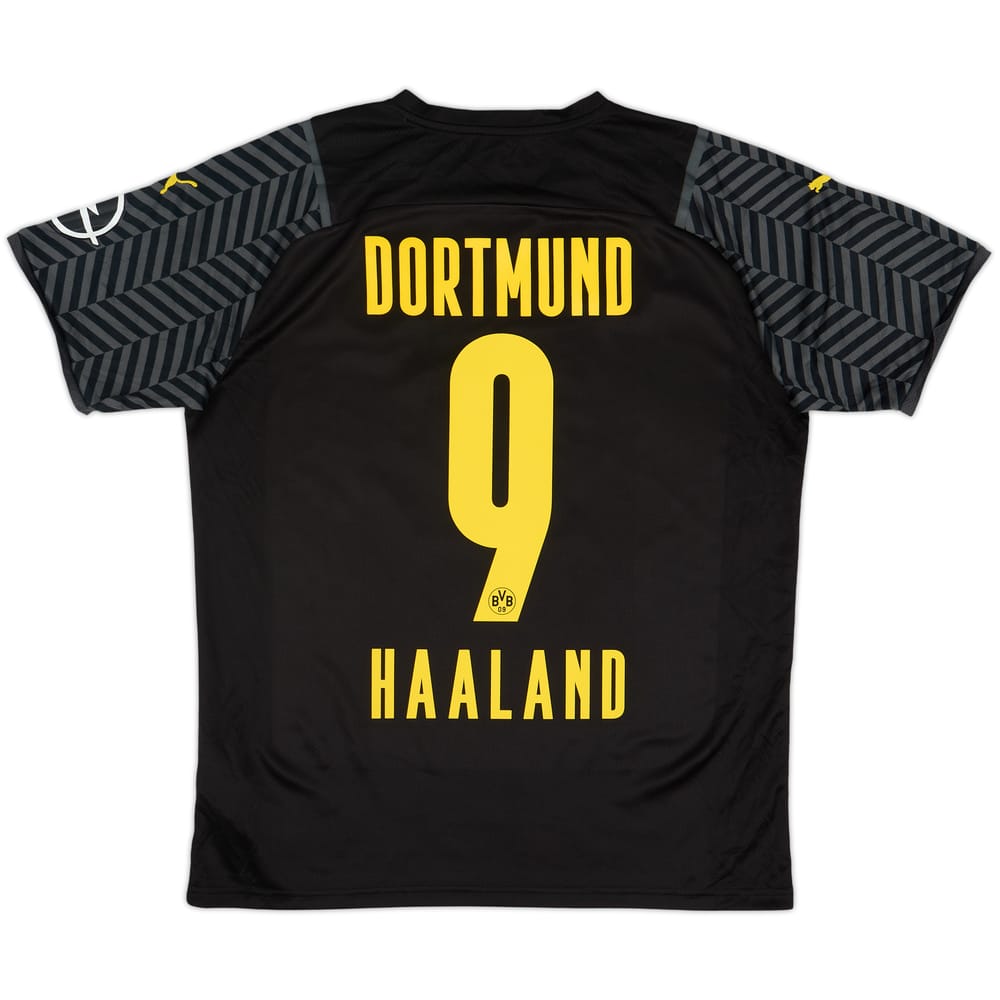 Camiseta de visitante del Borussia Dortmund 2021-22 Haaland #9 - 6/10 - (L)