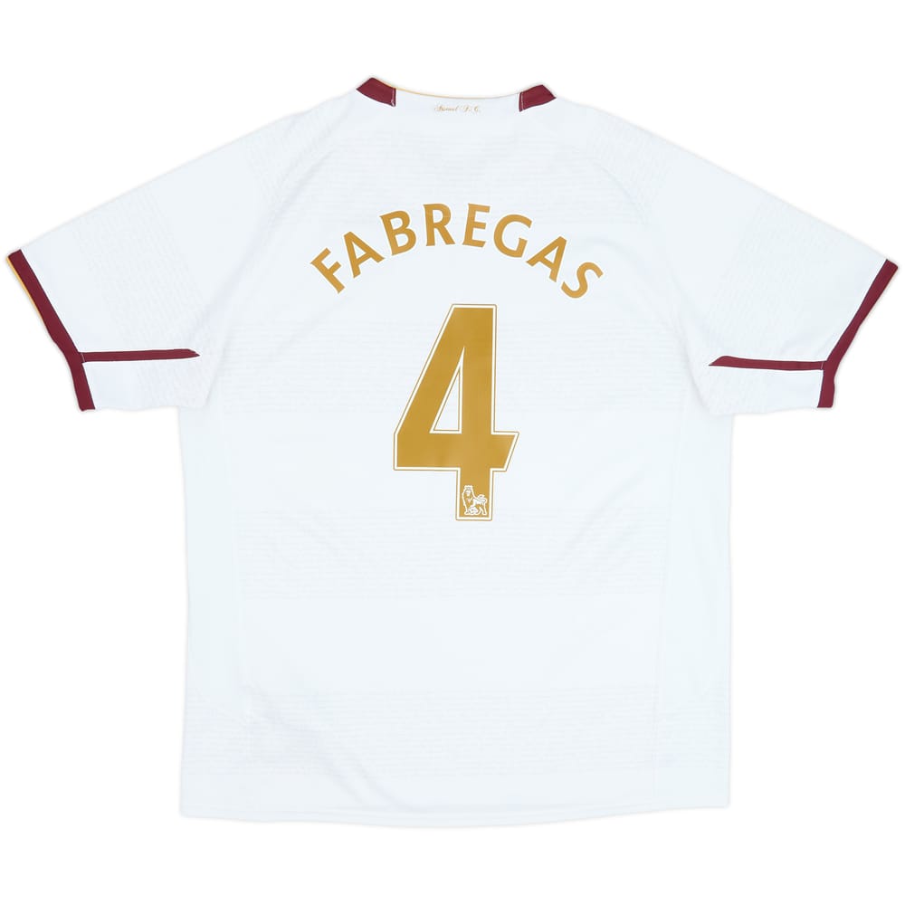 2007-08 Arsenal Visitante Camiseta Fabregas #4 - 6/10 - (L)