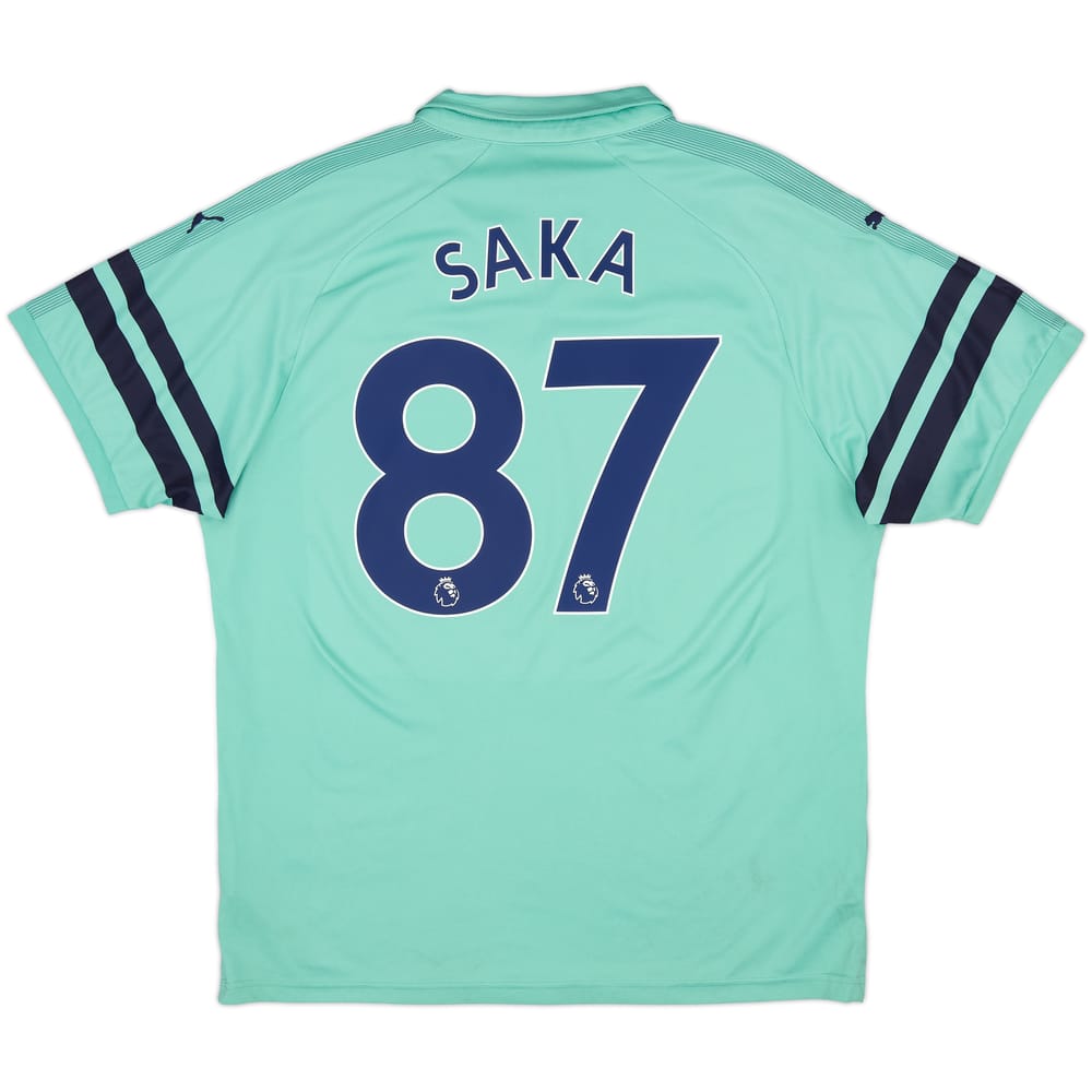 2018-19 Arsenal Third Shirt Saka #87 - 6/10 - (XL)