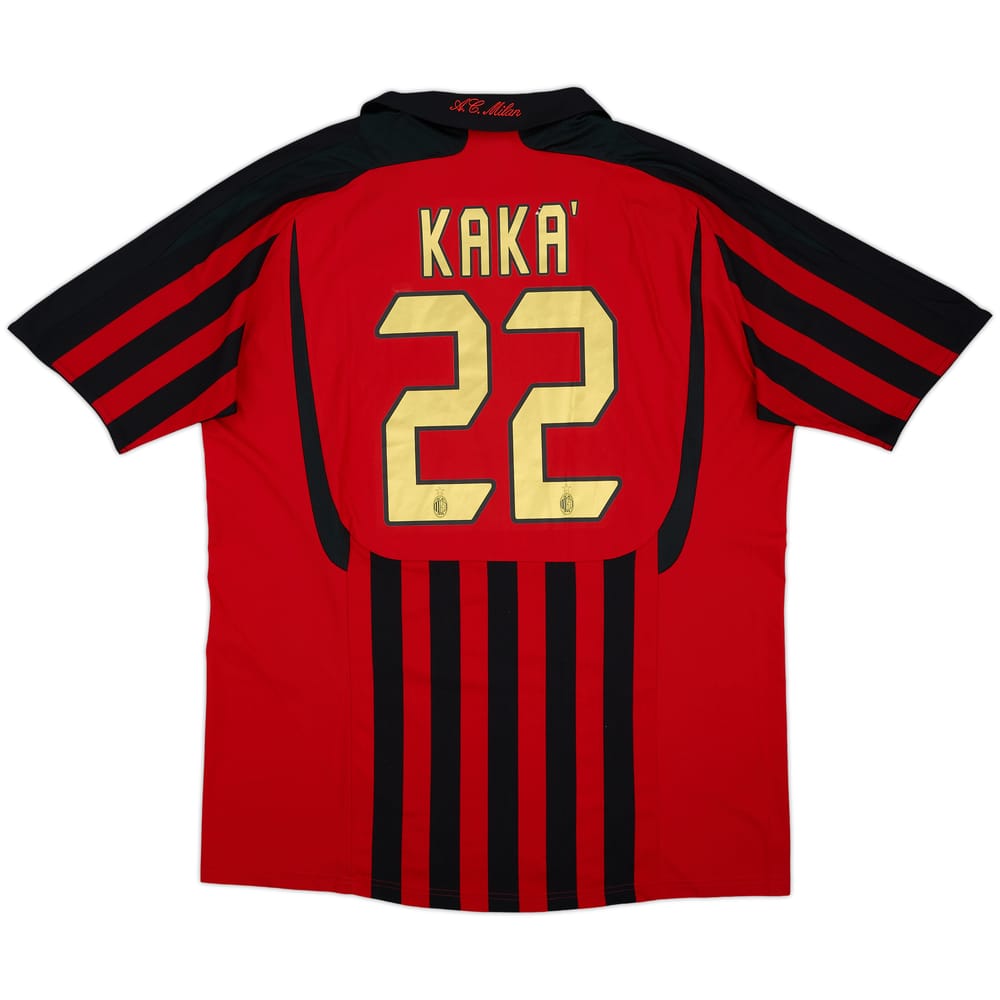 2007-08 AC Milan Home Shirt Kaka #22 - 5/10 - (XL)