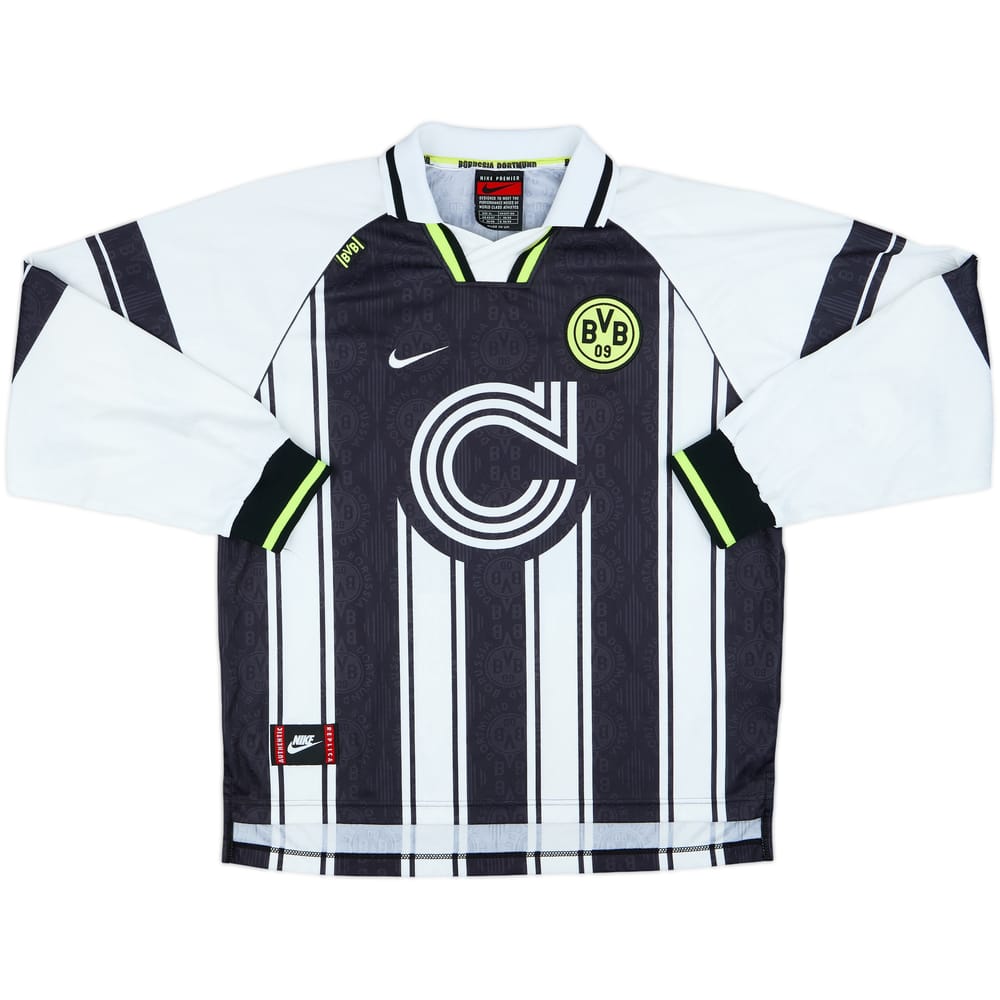 1996-97 Borussia Dortmund European Away L/S Shirt - 8/10 - (XL)