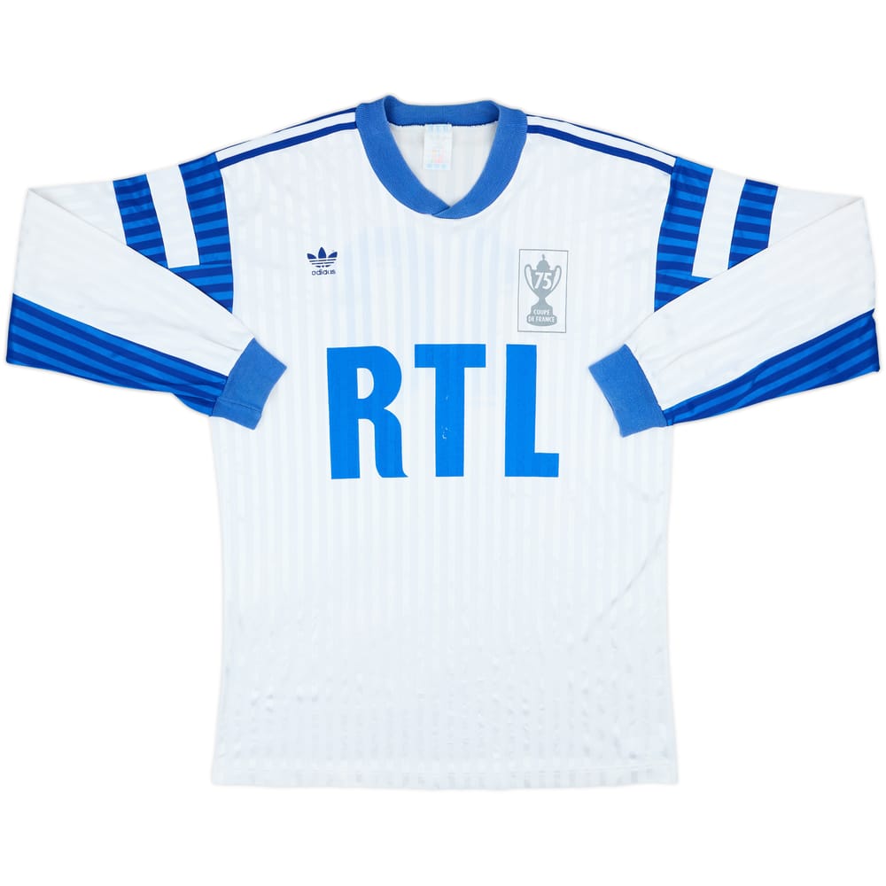 1991-92 Coupe de France Home L/S Shirt #10 - 6/10 - (L)