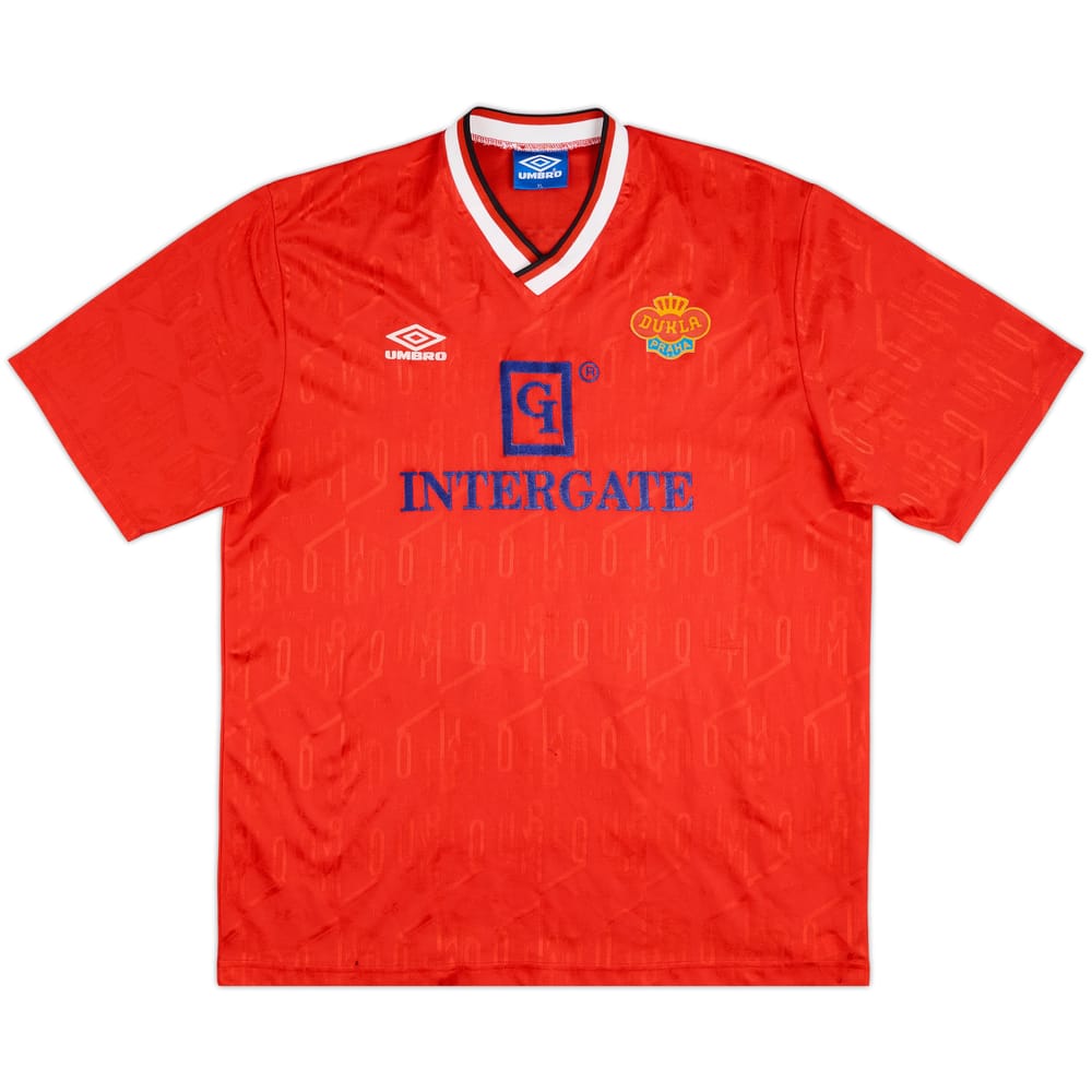 1996-97 Dukla Praha Match Issue Away Shirt #12
