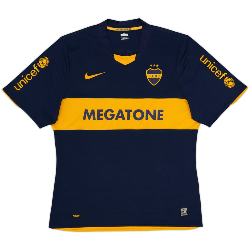 Camiseta auténtica de local del Boca Juniors de la Copa Libertadores 2009 - 7/10 - (L)