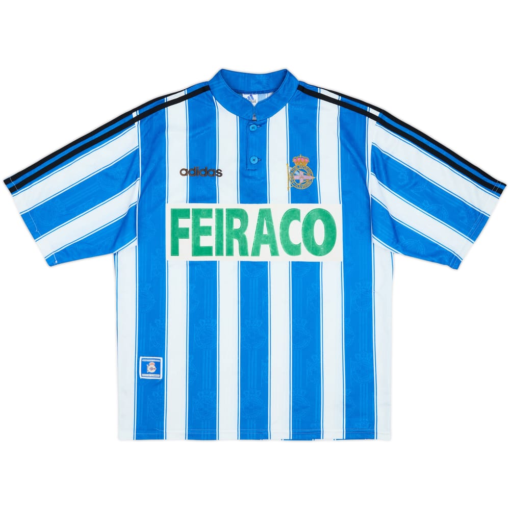 1996-98 Deportivo de La Coruna Home Shirt - 8/10 - (L)