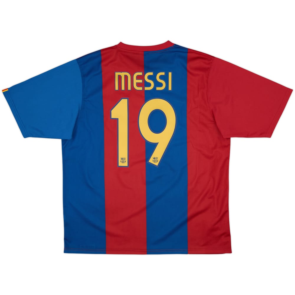 2006-07 Barcelona Basic Home Shirt Messi #19 - 8/10 - (XL)