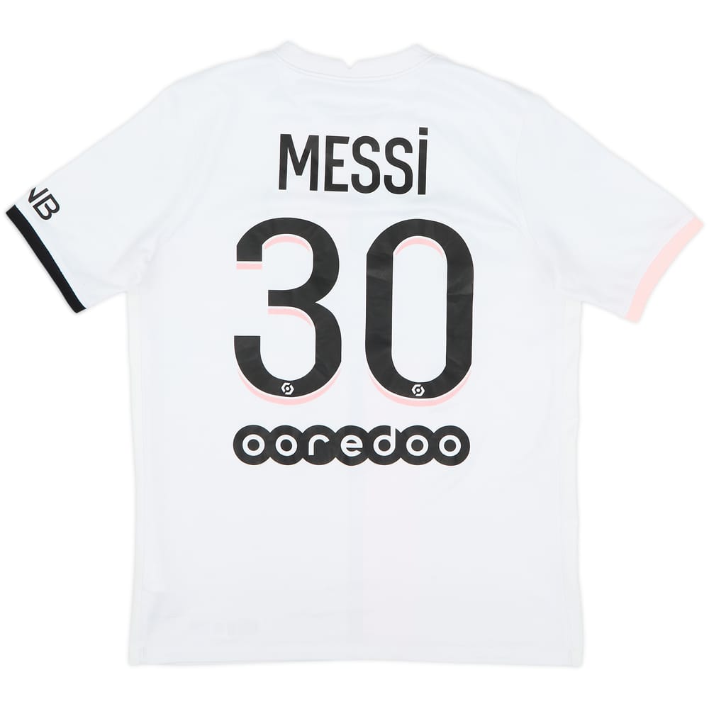 Camiseta de visitante del Paris Saint-Germain 2021-22 Messi #30 - 6/10 - (XL.Niños)