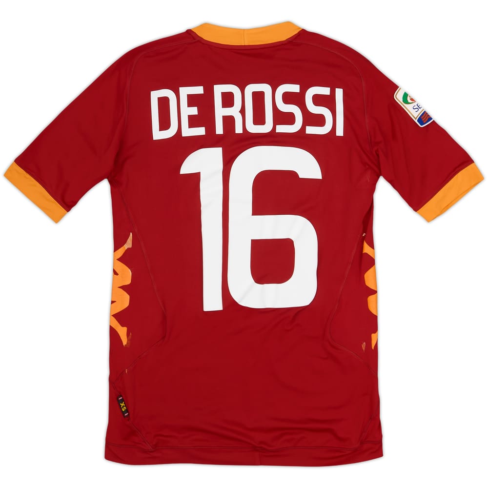 2011-12 Roma Home Shirt De Rossi #16 - 6/10 - (XS)