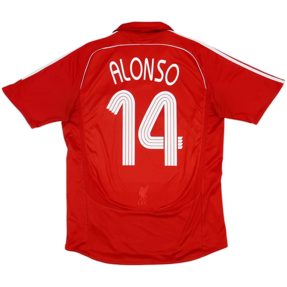 2006-08 Liverpool Home Shirt Alonso #14 - 6/10 - (L)