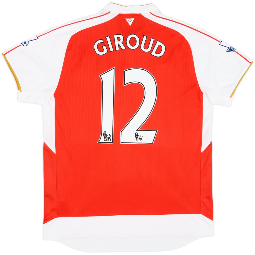 2015-16 Arsenal Home Shirt Giroud #12 - 4/10 - (XL)