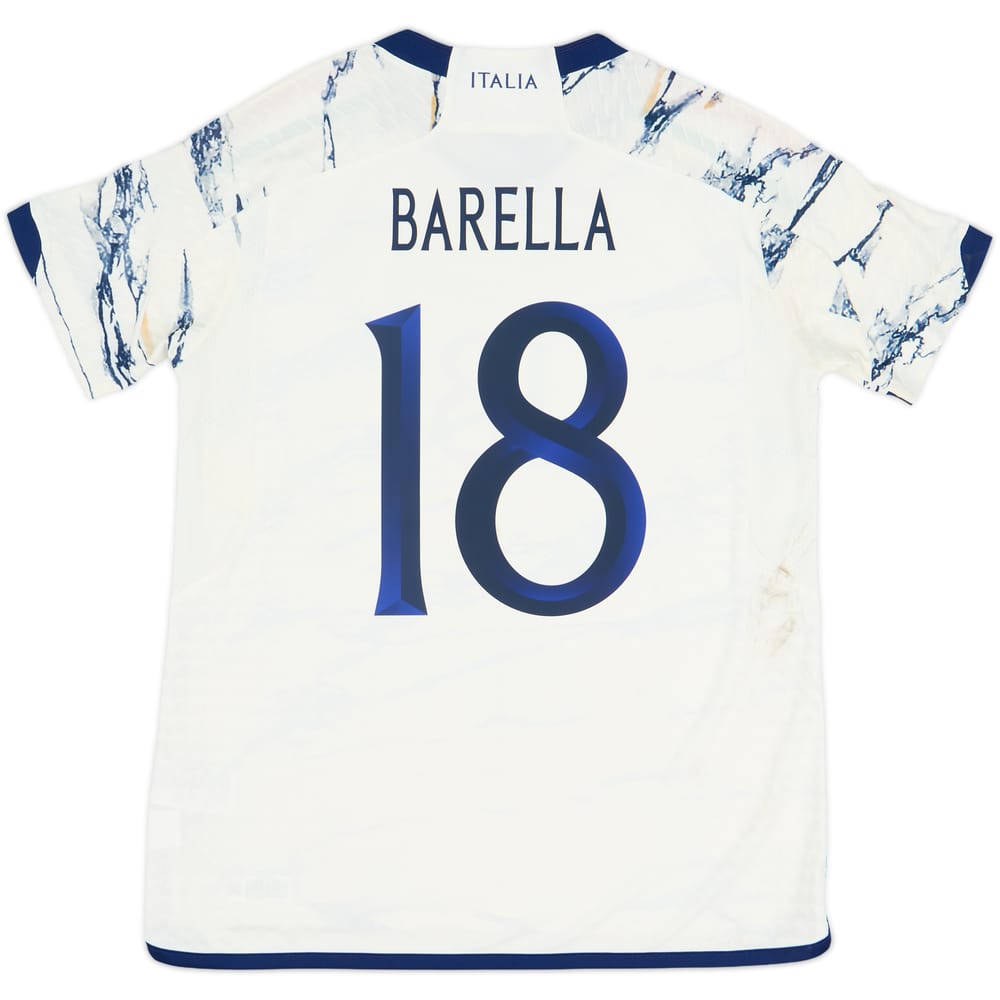 2023-24 Italy Authentic Away Shirt Barella #18 - 7/10 - (Women's L)