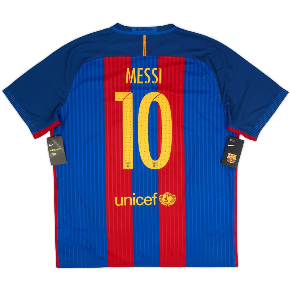 2016-17 Barcelona Authentic Home Shirt Messi #10 (XXL)