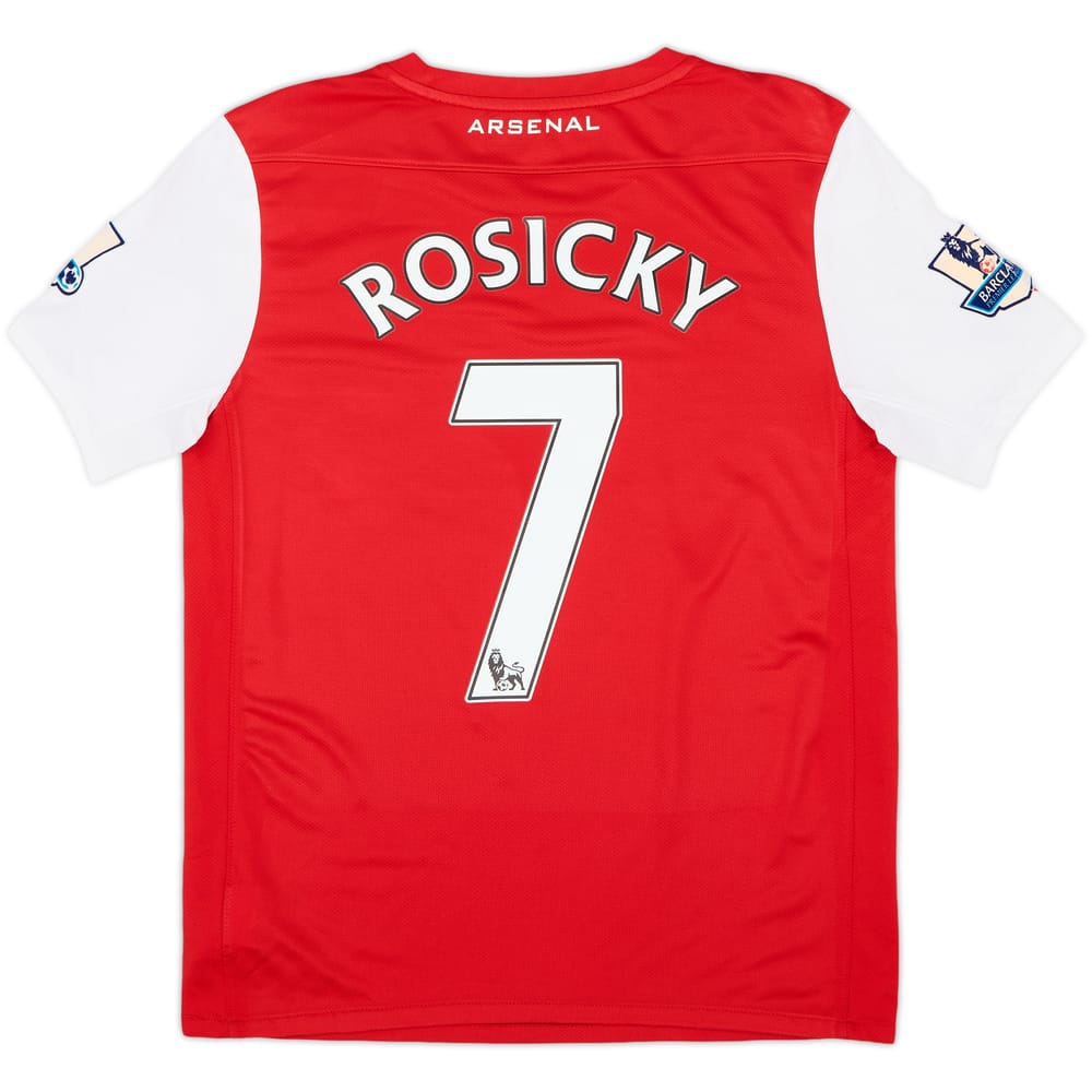 2011-12 Arsenal Home Shirt Rosicky #7 - 6/10 - (XL.Boys)