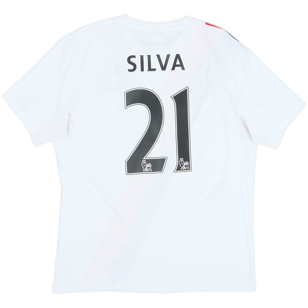 Camiseta de la tercera equipación del Manchester City 2009-11 Silva #21 - 9/10 - (L)