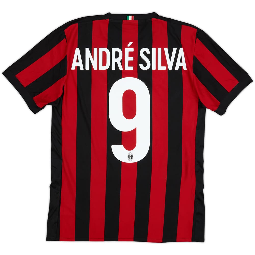 2017-18 AC Milan Home Shirt Andre Silva #9 - 6/10 - (S)