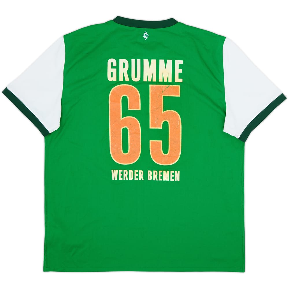 2009-10 Werder Bremen Home Shirt Grumme #65 - 5/10 - (XL)