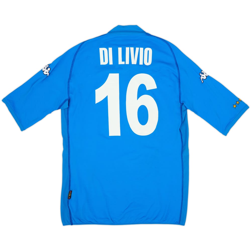 2002 Italy Home Shirt Di Livio #16 - 8/10 - (XXL)