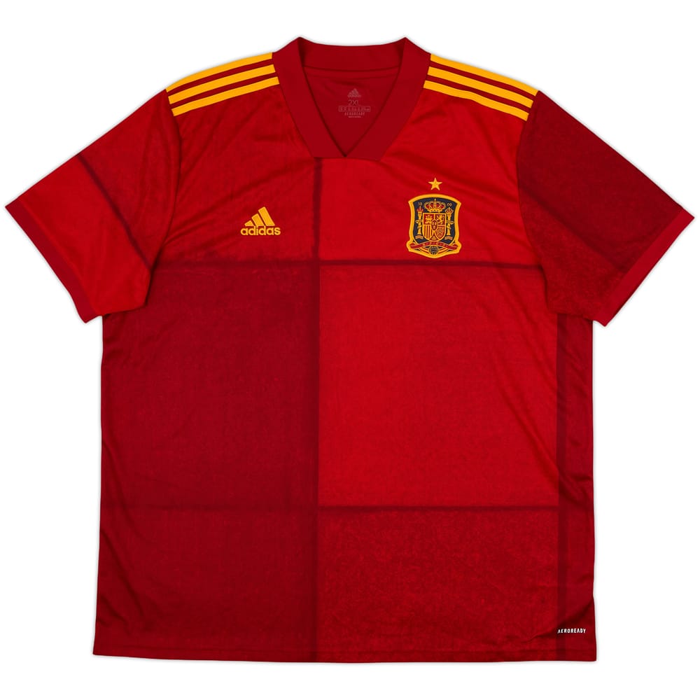 2020-21 Spain Home Shirt - 10/10 - (XXL)