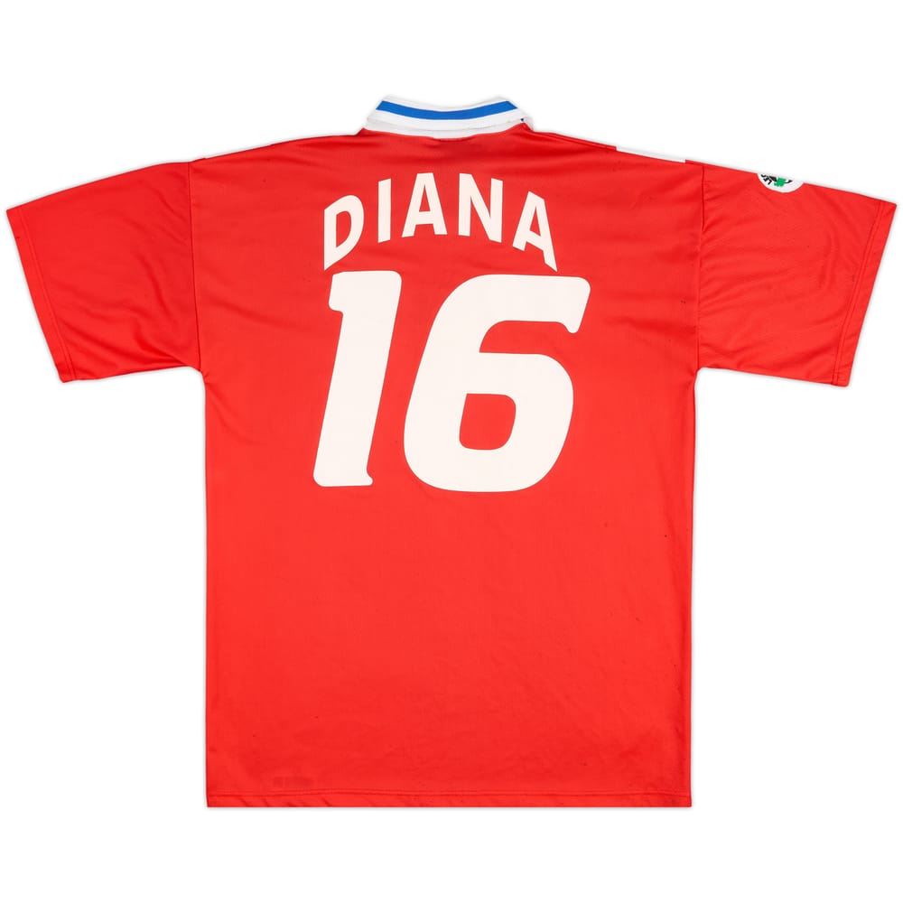1998-99 Brescia Match Issue Signed Third Shirt Diana #16